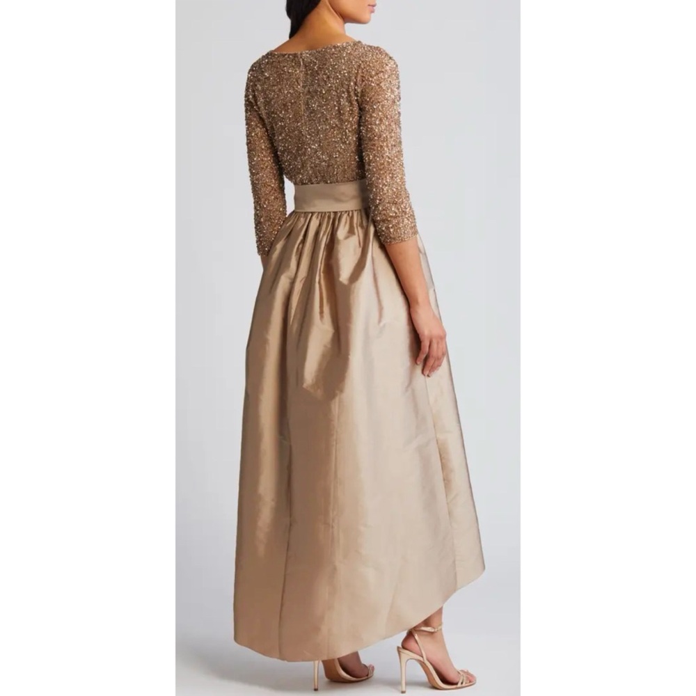 PISARRO NIGHTS BEADED BODICE TAFFETA DRESS ❤️NWT❤️IN STORES❤️ - Picture 3 of 4
